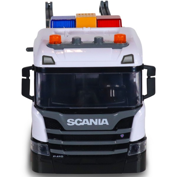 Фото - Наземная спецтехника TechnoDrive Mid Truck – ЭВАКУАТОР SCANIA С МАШИНОЙ ПОЛИЦИИ (свет, звук) (3004KS)